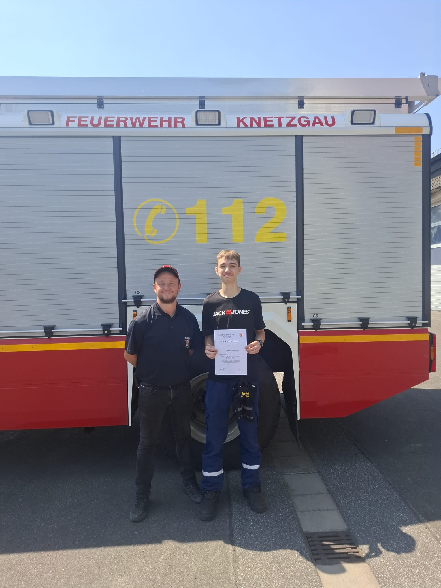 Herzlichen Glückwunsch an unseren Niklas zur erfolgreich bestandenen MTA! 🚒👏